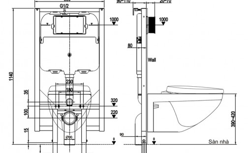 [TƯ VẤN] Kích thước hộp kỹ thuật nhà vệ sinh Khoa học và tiện lợi nhất