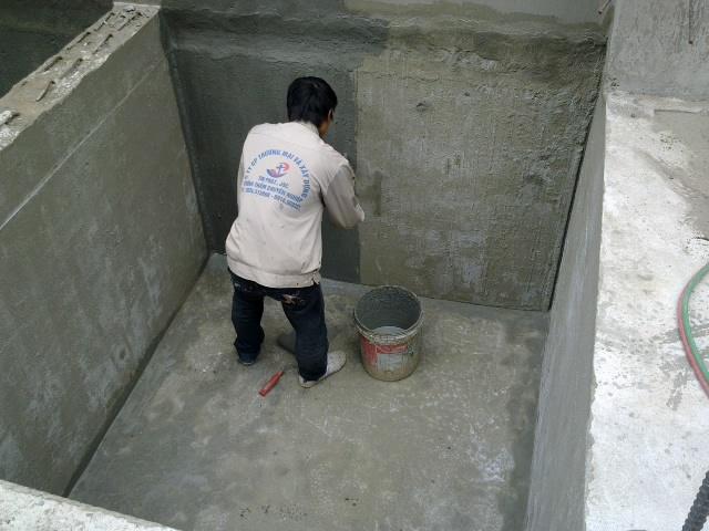 chống thấm bể nước bằng sika