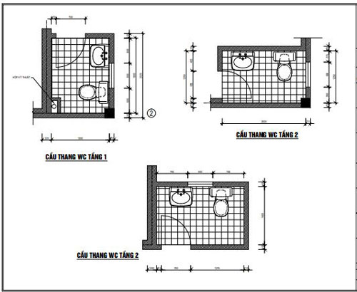 mặt bằng nhà vệ sinh