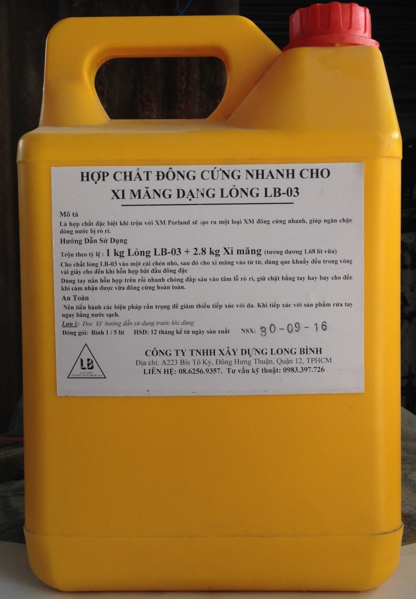 tác dụng của Phụ gia đông cứng nhanh