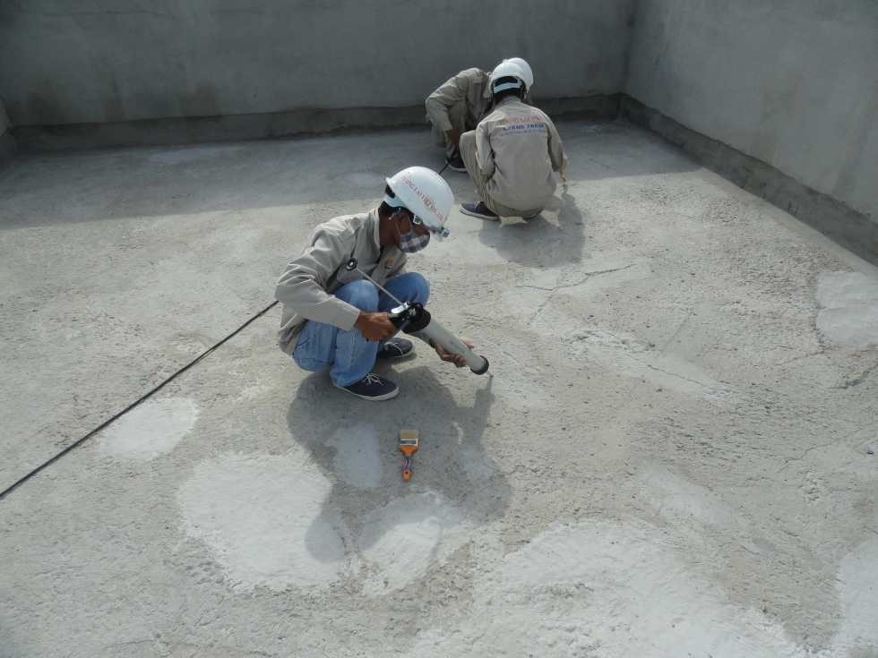 quy trình chống thấm sika latex hiệu quả của tân hoàng mai